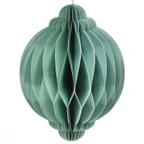 Artikel Julekuglepapir turkis løg FSC Ø15cm H20cm