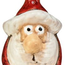 Artikel Keramisk julemandsfigur, rød, 7cm – Festlig juledekoration – 6 stk