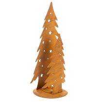 Artikel Juletræslanterne, metaldekoration i rustik finish, jul H46cm B25,5cm