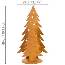 Artikel Juletræslanterne, metaldekoration i rustik finish, jul H46cm B25,5cm