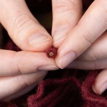 Artikel Vægetråd, uldsnor, Bordeaux, 55m snor, blomsterdekorationer, kunsthåndværk, gør-det-selv