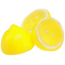 Artikel Citron dekorative citronhalvdele kunstgul 5,5×4,5cm 36 stk