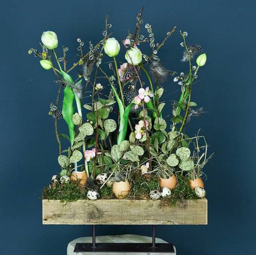 Artikel Kunstige Tulipaner Hvid Creme Real Touch 38cm 7 stk