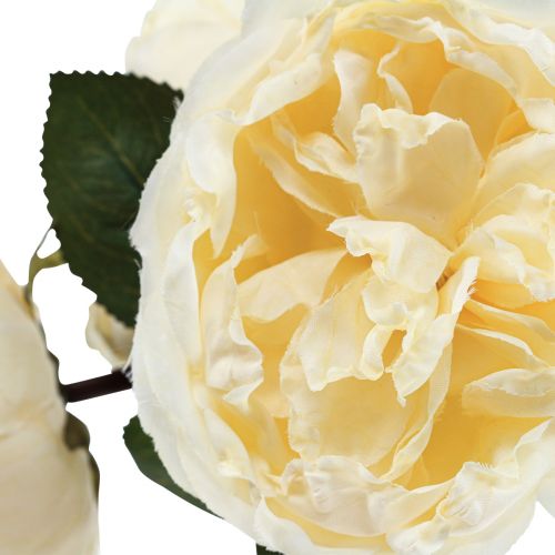 Artikel Kunstige roser som ægte creme kunstige blomster 48cm 3stk