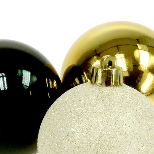 Floristik24 Julebauble mix sort, guld Ø6cm 30stk