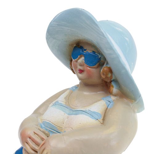 Floristik24 Maritime Deco Dame Deco Figurer Baddeko H10/9,5cm Sæt med 2