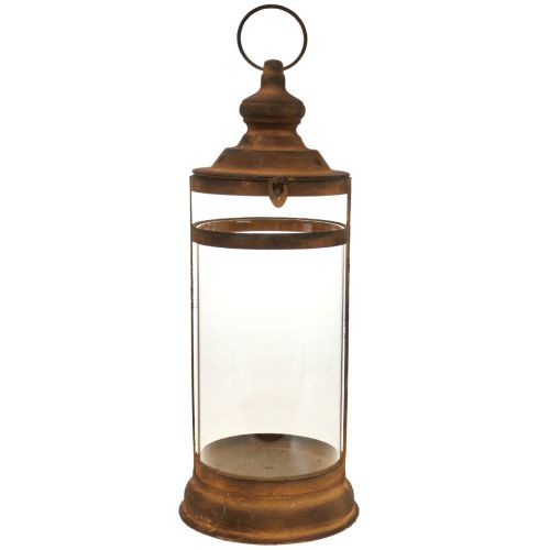 Deco Lanterne Lanterne Rust Look Metal Deco Ø15cm H46cm
