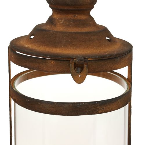 Floristik24 Deco Lanterne Lanterne Rust Look Metal Deco Ø15cm H46cm