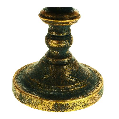 Floristik24 Dekorativ skål antik skål med fod guld kop Ø36cm H29,5cm