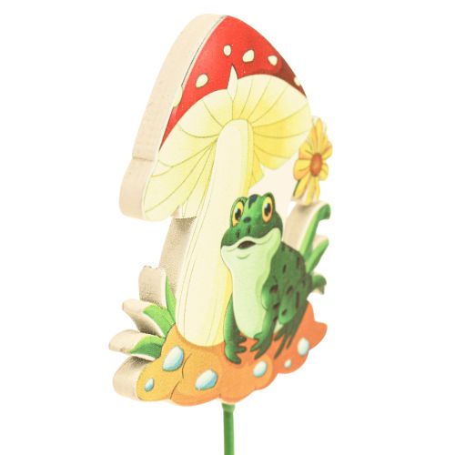 Artikel Pyntestik træblomsterprop frødekoration 6,5cm 18 stk