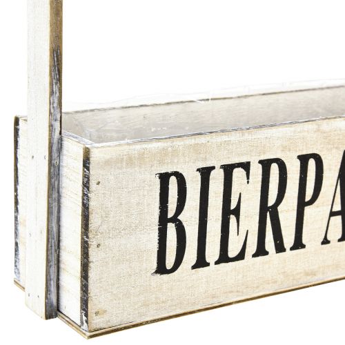 Artikel Plantekasse med håndtag vintage kasse “Beer Break” 30×9×10cm