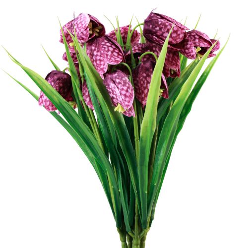 Artikel Fritillaria Lilla Ternet Tavle Blomst Kunstige Blomster 28cm 6 stk