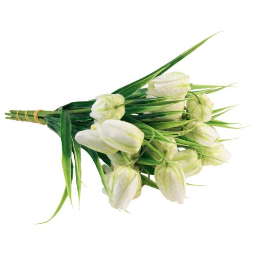 Artikel Fritillaria Hvidternet Bord Blomst Kunstige Blomster 38cm 6 stk