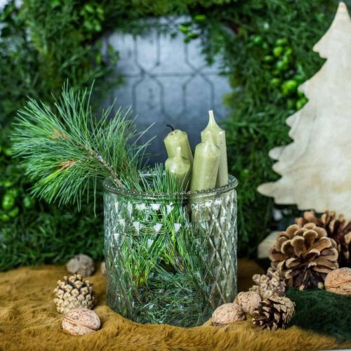 Floristik24 Dekorativ glaslanterne Ø12cm H12,5cm