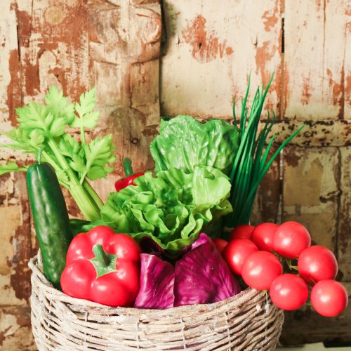 Floristik24 Deco salat Kunstige salatblade salat mad replika 16×11cm