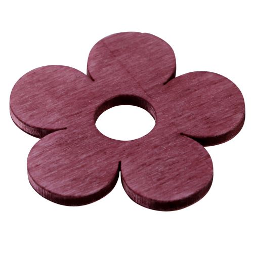Artikel Scatter dekoration træ blomster borddekoration pink lilla hvid Ø4cm 72 stk