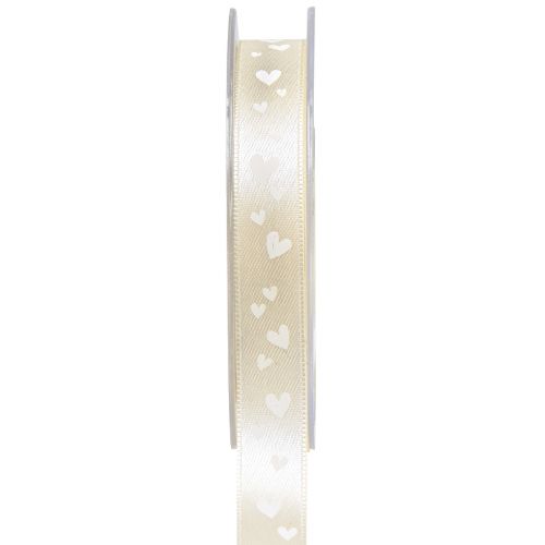 Artikel Gavebånd creme bryllupsbånd dekorative bånd 15mm 20m