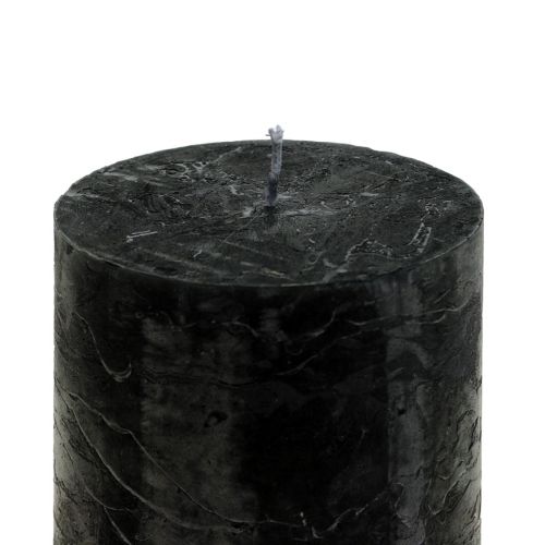 Artikel Sorte lys Ensfarvede søjlelys 60x80mm 4stk