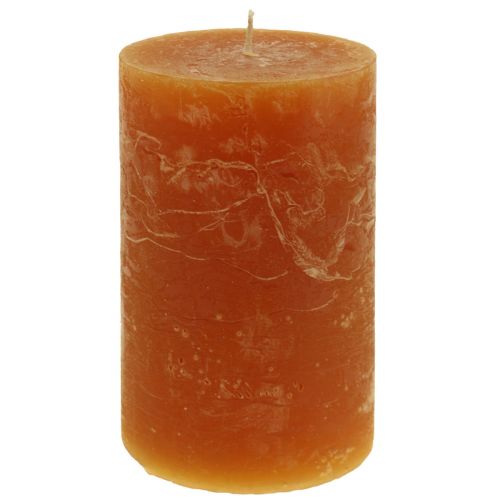 Artikel Søjlelys mørk orange ensfarvet Sunset 60x100mm 4 stk