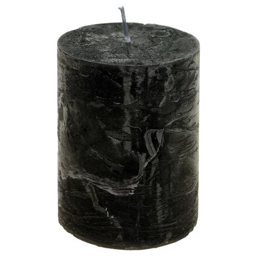 Sorte lys ensfarvede søjlelys 85x120mm 2 stk