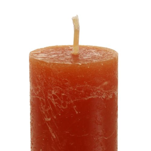 Artikel Koniske lys farvede brune lys 34×240mm 4stk