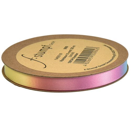 Artikel Gavebånd regnbuebånd farverigt pastel 10mm 20m
