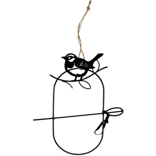 Artikel Hængedekoration Metaldekoration Fugle Sort 18×22,5cm 3 stk