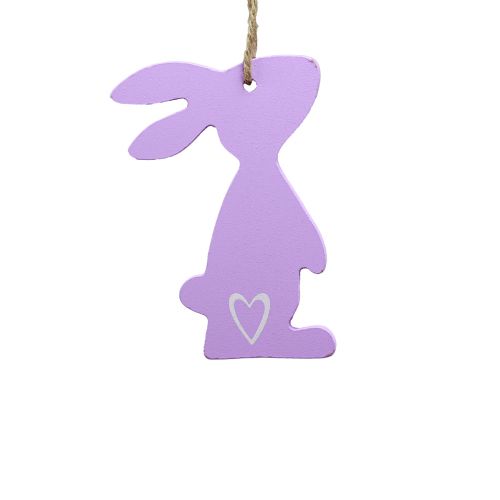 Artikel Påskehare dekoration hængende dekoration påske dekoration pastel 8cm 12stk