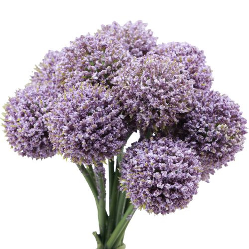 Floristik24 Kunstige Blomster Kugleblomst Allium Kunstlilla 25cm 12 stk
