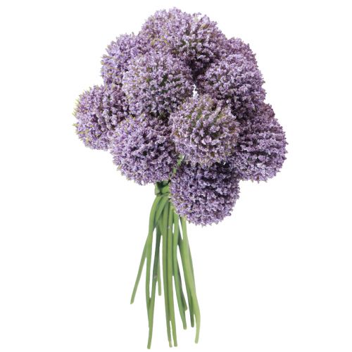 Floristik24 Kunstige Blomster Kugleblomst Allium Kunstlilla 25cm 12 stk