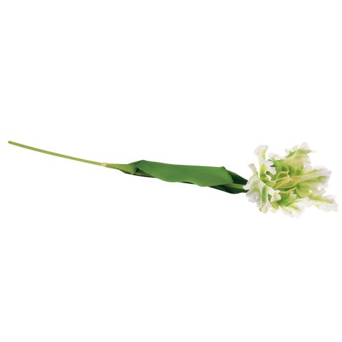 Artikel Kunstig blomsterpapegøje tulipan kunsttulipan grøn hvid 69cm