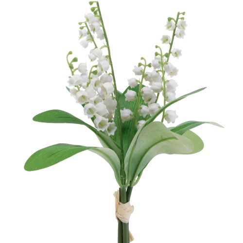 Dekorative liljekonval kunstige forårsblomster hvide 31cm 3 stk