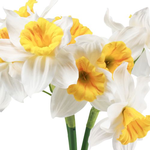 Artikel Kunstige påskeliljer hvide silkeblomster påskeliljer 40cm 3 stk