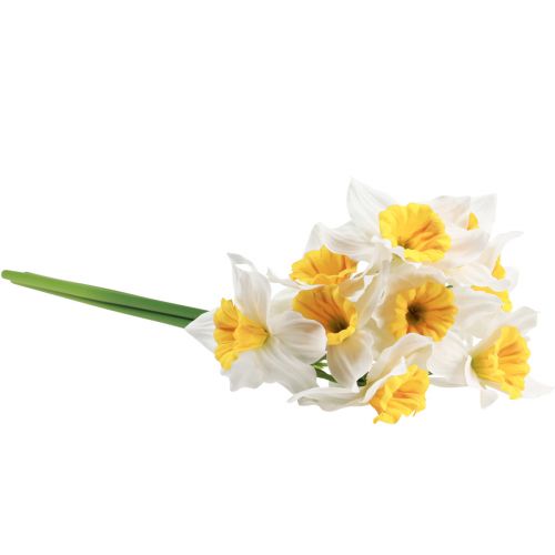 Artikel Kunstige påskeliljer hvide silkeblomster påskeliljer 40cm 3 stk
