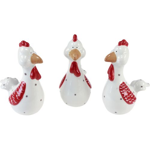Artikel Pyntekyllinger Påskedekorationsfigurer keramisk dekoration 15cm 3stk