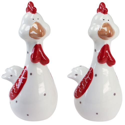 Floristik24 Dekorative kyllinger påskedekorationsfigurer 12cmx7,5cmx18,5cm 2 stk.