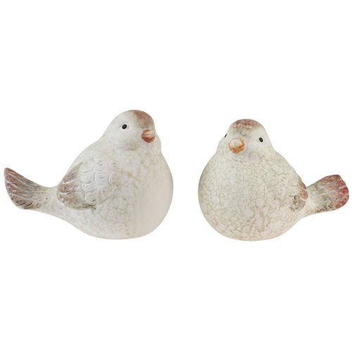 Borddekoration forårsdekoration dekorative fuglefigurer 11,5/12,5cm 2 stk.