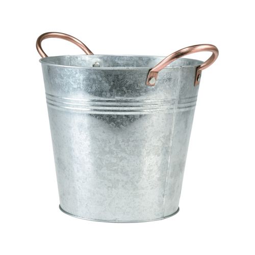 Artikel Urtepotte med håndtag dekorative metalspand Ø21cm H19,5cm