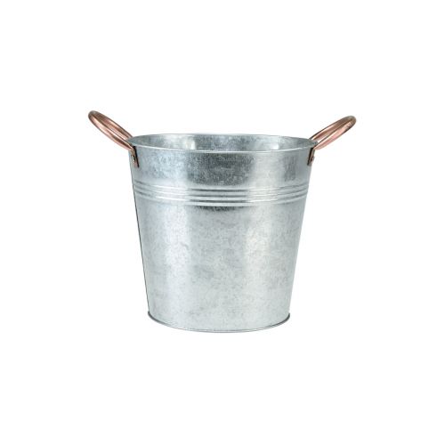 Floristik24 Mini urtepotte med hanke metalspand Ø12cm H10cm 6stk