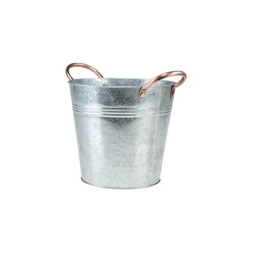 Floristik24 Mini urtepotte med hanke metalspand Ø12cm H10cm 6stk