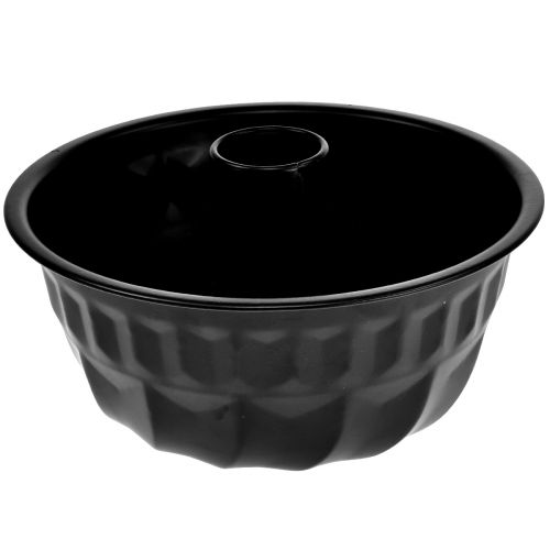 Køkken dekoration sort kagedåse Gugelhupf metal Ø23cm