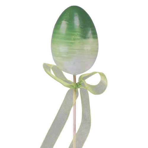 Artikel Blomsterprop påskeæg plastæg farvet 4×5,5cm 10 stk