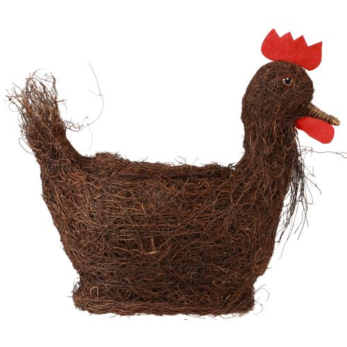 Artikel Påskedekoration plantekurv dekorativ kylling til udplantning 36cm
