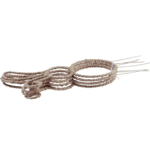 Artikel Påskehare dekoration dekorativ stik kanin metal natur H36cm 4 stk