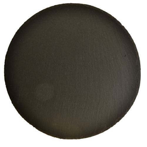 Floristik24 Naturskiferplade rund stenbakke sort Ø25cm 2 stk