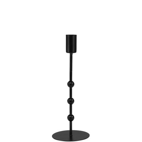 Floristik24 Pind lysestage lysestage sort metal Ø7cm H19,5cm
