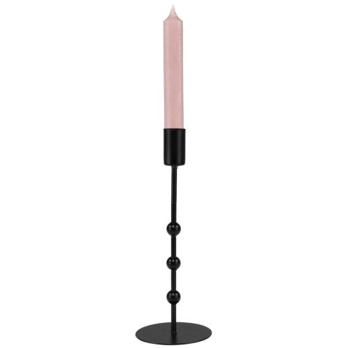 Artikel Pind lysestage lysestage sort metal Ø7cm H19,5cm