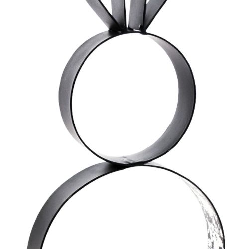 Artikel Påskehare dekoration metal sort sølv påske figur 11×31cm