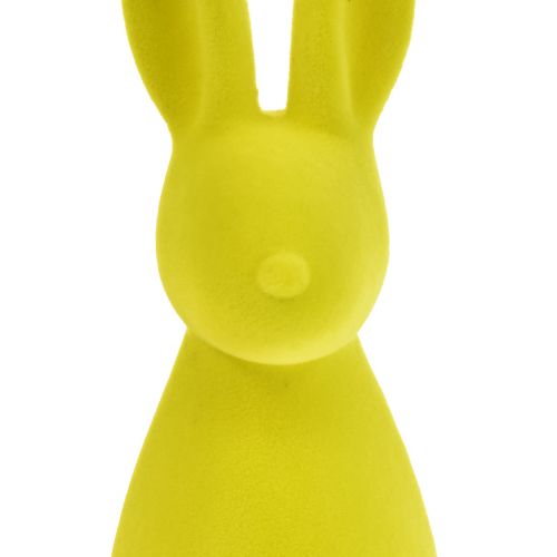 Artikel Påskehare-dekoration Gul-grøn – 2. valg – Stående flokket 15×15,5×47 cm