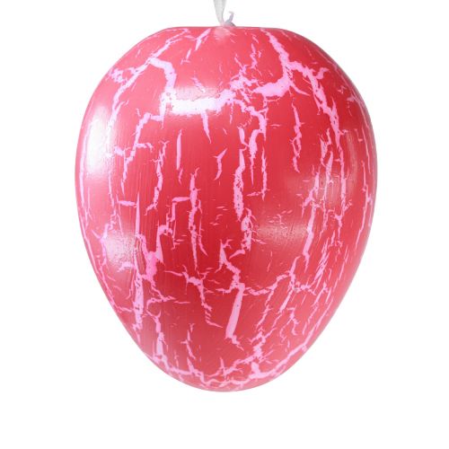 Artikel Dekorativ bøjle påskeæg gul/pink/rød craquelure H11,5cm 3 stk.
